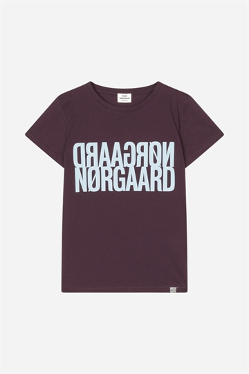 Mads Nørgaard Tuvina Ekologisk T-shirt - Plommon Perfekt